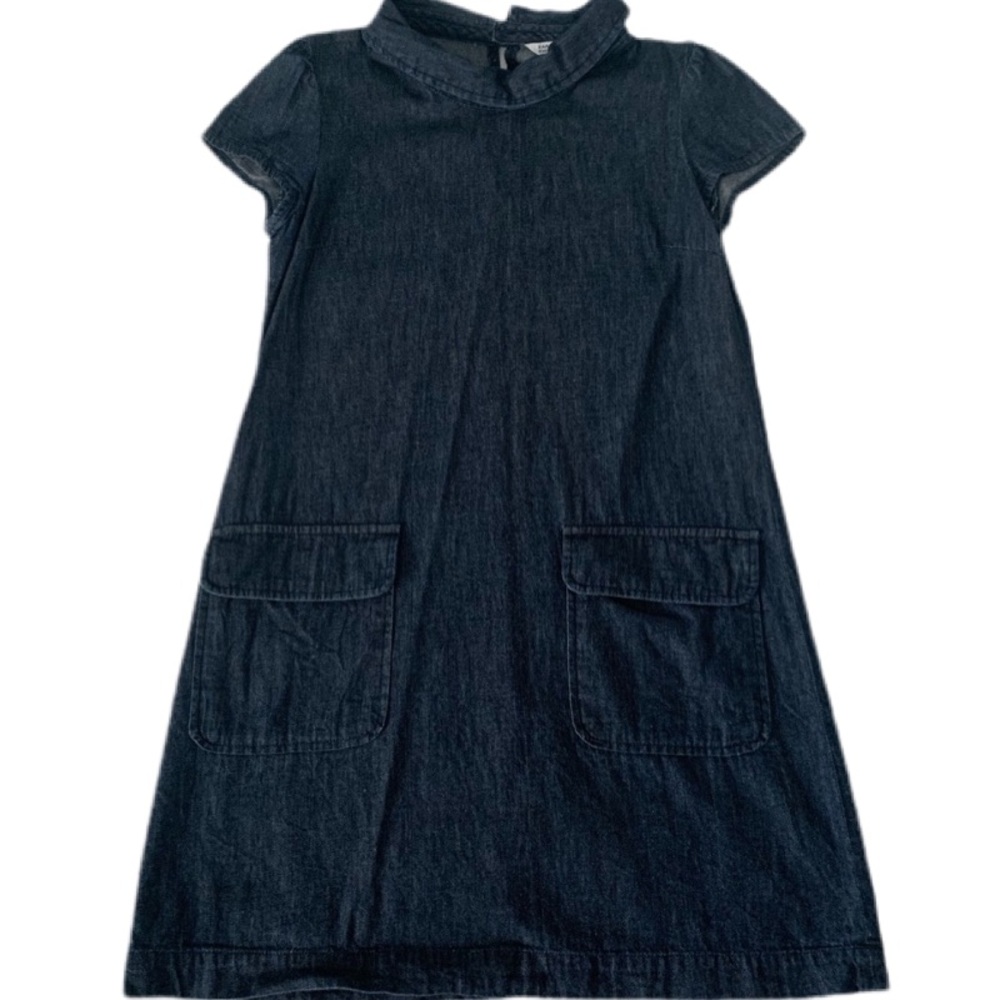 zara short sleeve denim dress